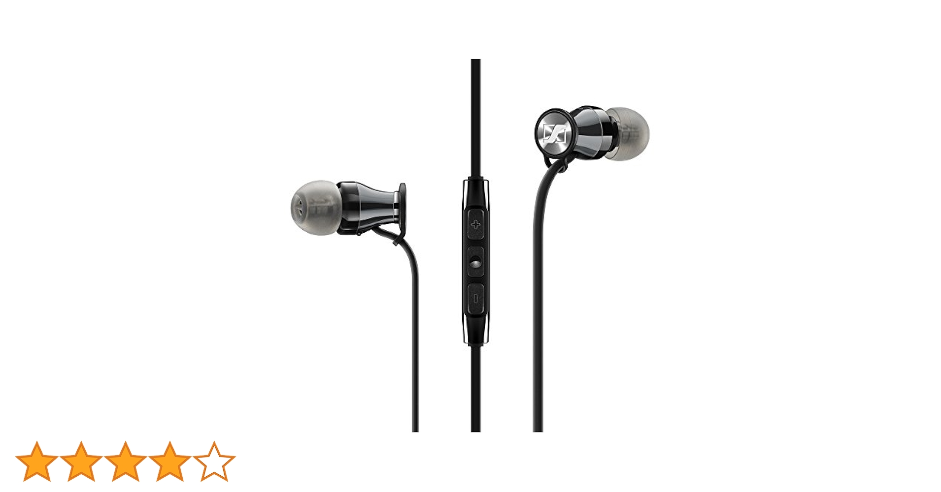 ゼンハイザー MOMENTUM In-Ear M2 IEG SENNHEISER Momentum M2 IE In-Ear Headphone, Black Chrome,One